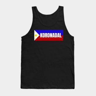 Koronadal City in Philippines Flag Tank Top